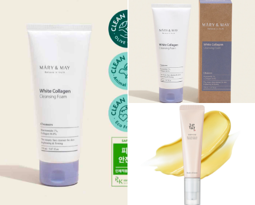 Must have skin care products and under eye treatments 🫧🧴 cover photo collage