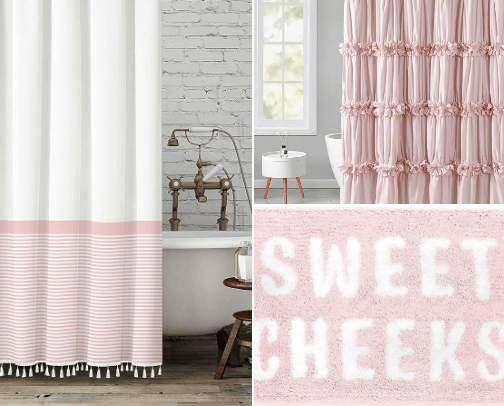 Pink bathroom 💓 cover photo collage