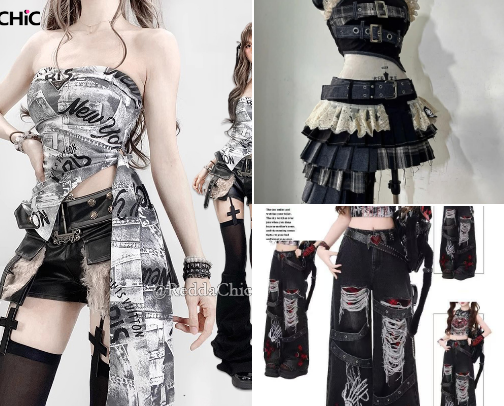 Clothes to make you look like a badass Kpop idol ~ cover photo collage
