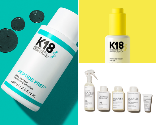 Bleached hair care cover photo collage