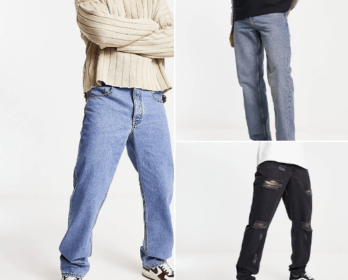 Mens Jeans cover photo collage