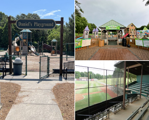 Our favorite playgrounds/parks in our surrounding area of the Triad and Foothills cover photo collage