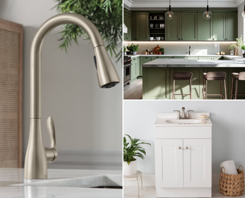 Kitchen & bathroom cover photo collage