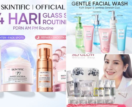 My skincare and makeup routine 🫡✨ cover photo collage
