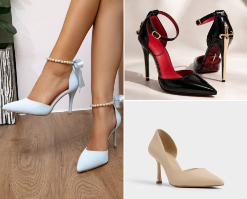 Heels That Take The Outfit From Beautiful To Unforgettable cover photo collage