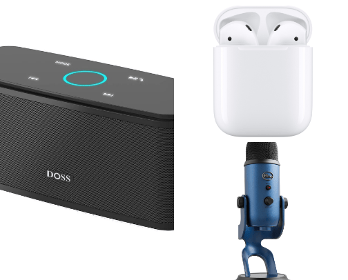 Electronics cover photo collage