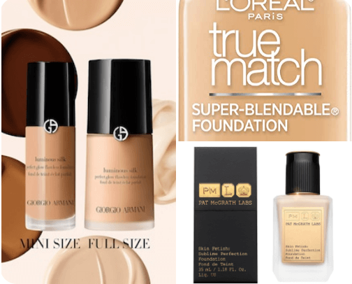 The Best Foundations for Dry Skin cover photo collage
