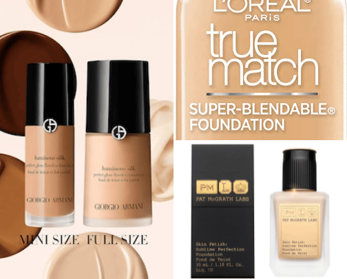 The Best Foundations for Dry Skin cover photo collage