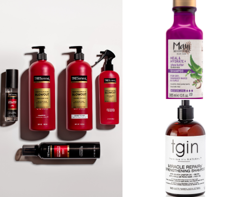 My favorite hair care products cover photo collage