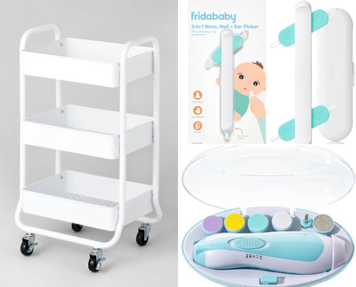 Diaper cart cover photo collage