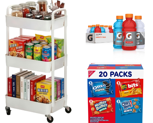 Delivery Driver Snack Cart Ideas :) cover photo collage