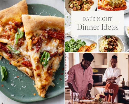 Date Night Dinner Ideas cover photo collage