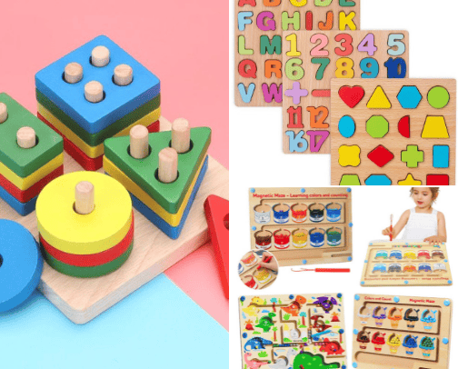 educational children's toys ✨ cover photo collage