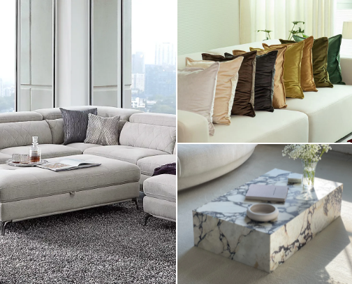 Designer-Inspired Living Room Decor cover photo collage