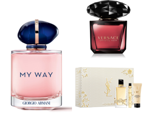 Ljubica list perfume cover photo collage