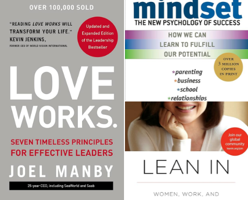 Leadership Books cover photo collage