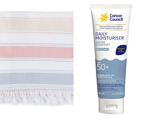 Must Haves for a Summer Beach Day ⛱️👙 cover photo collage