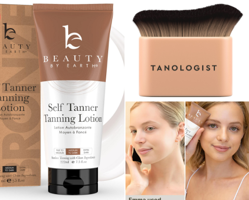 Natural-Looking Self Tanners I Swear By (Fair Skin Friendly) cover photo collage