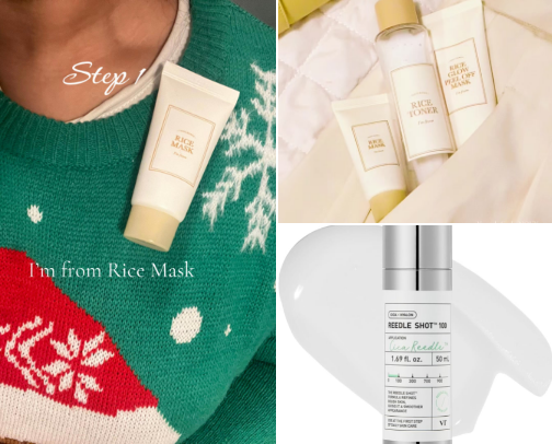 korean skincare cover photo collage