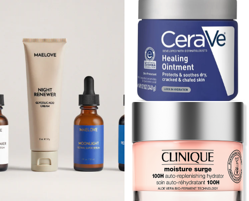 Skin care cover photo collage