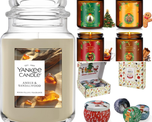 Xmas Scented Candles cover photo collage