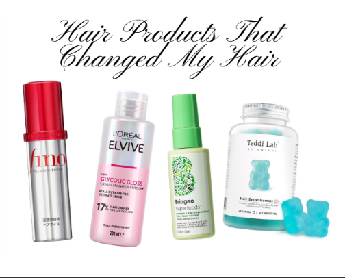 Hair Products That Changed My Hair cover photo collage