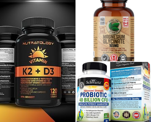 Health & Wellness Supplements cover photo collage