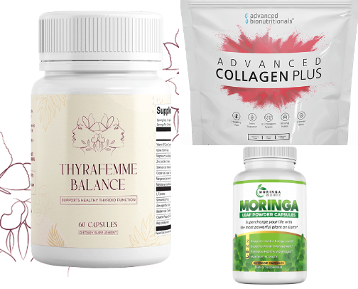 Healthy Organic Supplement cover photo collage