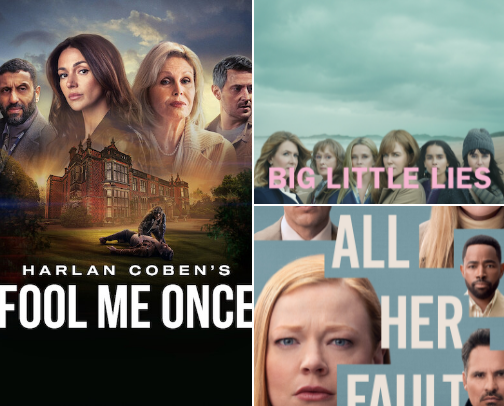 Binge Worthy Shows: Psychological Thrillers and True Crime cover photo collage