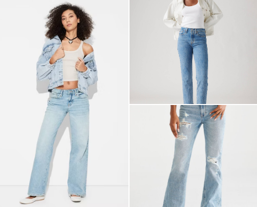 My favorite places to get jeans cover photo collage