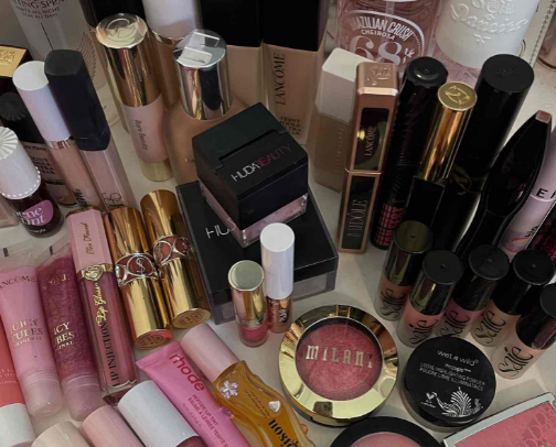 high end vs drugstore makeup i LOVE ❣️ cover photo collage