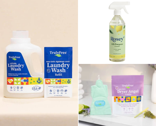 Nontoxic Lifestyle Cleaning Essentials cover photo collage