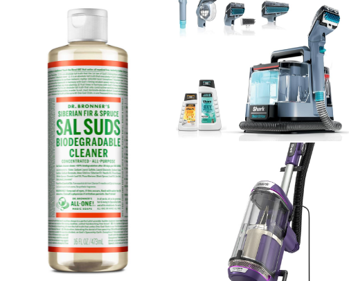Home essentials cleaning products to gadgets cover photo collage