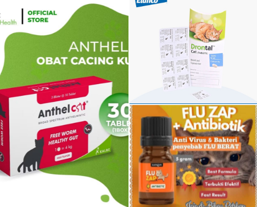 Obat - obatan ini membantu memelihara kesehatan kucing ku cover photo collage