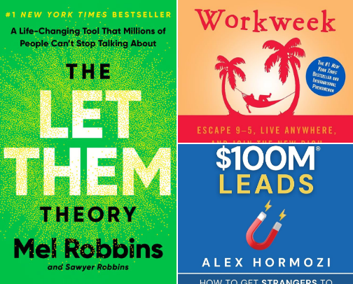 Books for those going through a tough time cover photo collage
