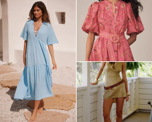 My favorite dresses for this summer cover photo collage
