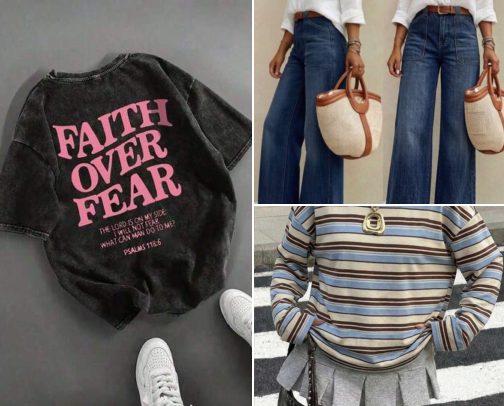 Comfortable Affordable Clothing Recs cover photo collage