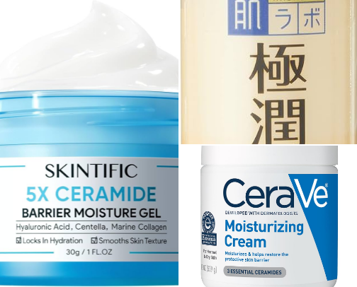 Best Moisturizers for a Healthy Skin Barrier & Calmer Skin ✨ cover photo collage