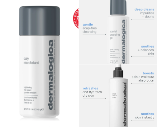 Skin care from an aesthetician cover photo collage