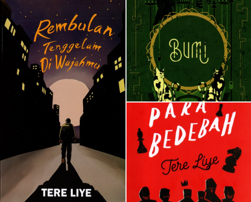Buku Fiksi Fantasi Indonesia cover photo collage