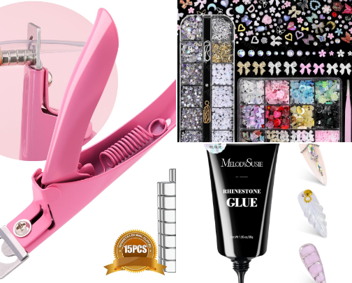 Nails at home cover photo collage