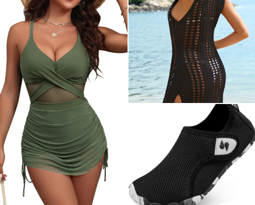 Swimming Stuff you don’t want to try on cover photo collage