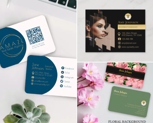 Business card ideas that connect brands, see my picks! cover photo collage