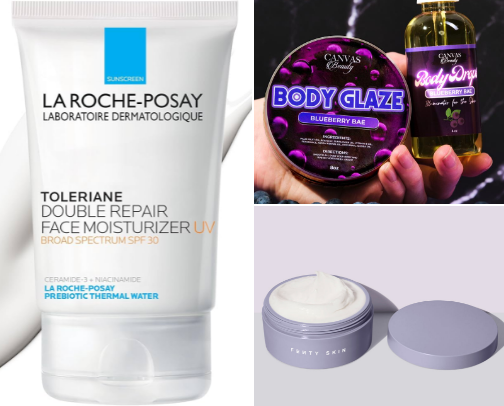 My dry skin- skincare products! cover photo collage