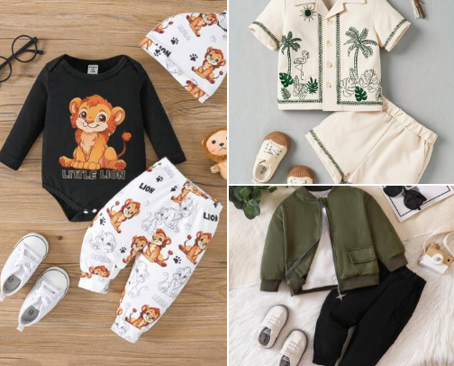 Adorable clothes from Shein for your little boys cover photo collage