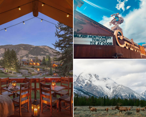 jackson hole: the DREAM itinerary. cover photo collage