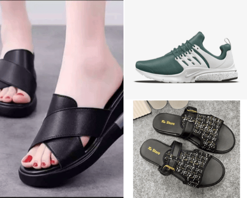 Footwear cover photo collage