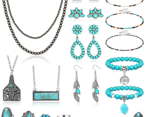 Turquoise & Western Jewelry cover photo collage