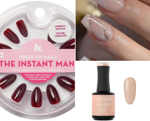 Nail designs and Products cover photo collage