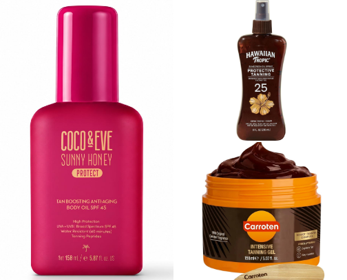 Tanning Products that work as a Pale Person! cover photo collage